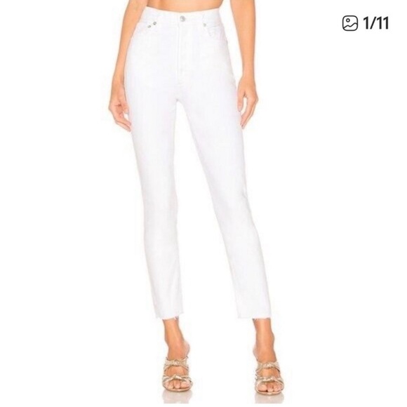 Agolde Denim - AGOLDE Nico High Rise White Jeans 27